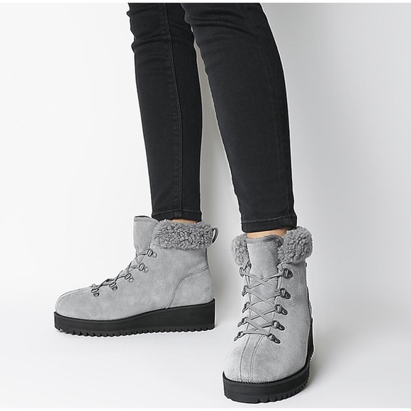 UGG Shoes - NIB Ugg Birch Lace-Up Sheepskin Sherpa Boots